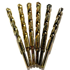 Unbranded 1/2" x 6" Masonry Drill Bit Carbide Tipped Bits 1/4" Shank USA Made 6 Pack