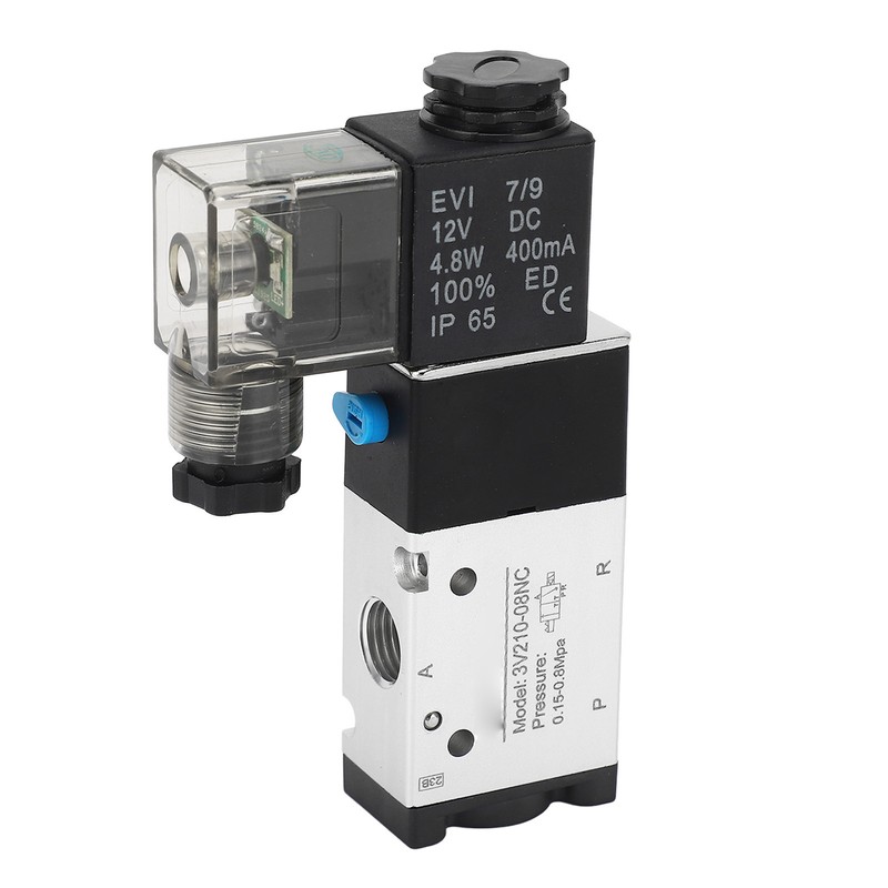 1/4in NPT Pneumatic Solenoid Valve 2 Position 3 Way IP65