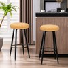 Deisy Dee 4PCS Round Bar Stool Seat Covers Stretch Round