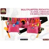 Graintex DS1118 8 Pocket Pink Tool Belt in Suede Leather