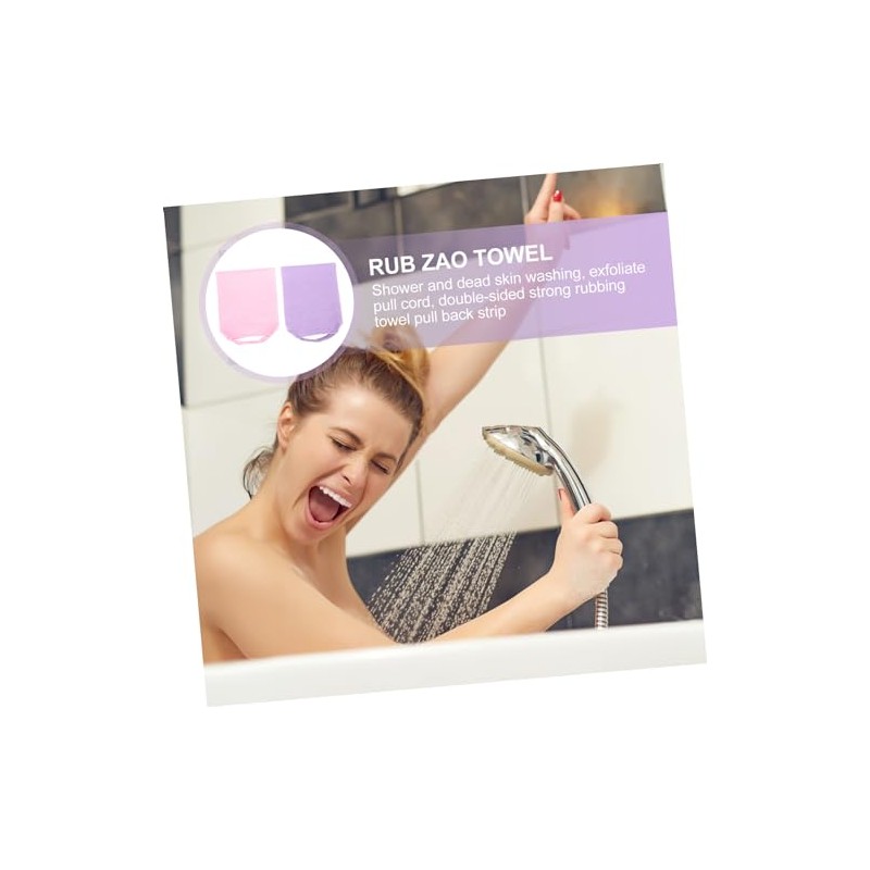 Toallas Baño Exfoliantes 2pc Mallas Espumosas Depurar Espalda Ducha