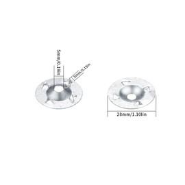 Foam Board Fasteners Washers, 220 Pcs Washers for Installation of Foam Board Panels, 1-1/8 Inch Metal Washer Galvanized Steel for Fixing Fastening Installation
