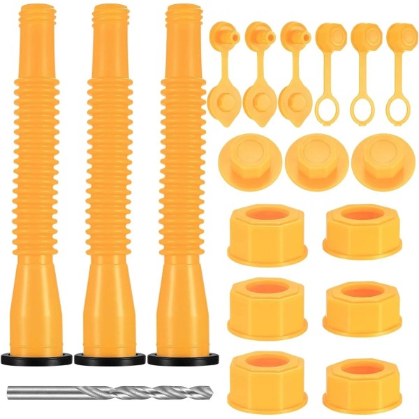 Branded Gas Can Spout Replacement Set, 19 Pcs Nozzle Kit