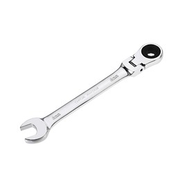 sourcing map 6mm Flex-Head Ratcheting Combination Wrench Metric 72 Teeth 12 Point Ratchet Box Ended Spanner Tools, Cr-V