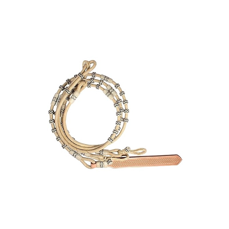 Professional's Choice Rawhide Romal Reins Black