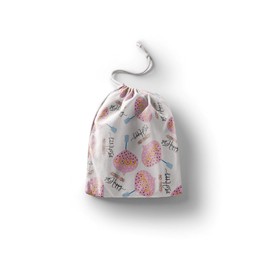 Le Jardin du Lin Bedruckte Baumwoll Taschen mit Kordelzug, Einkaufstasche, Beutel, Stoffsack, Stofftasche, Gemüsesack, Wiederverwendbare, Umweltfreundlich, Mehrzweck, Faltbar, Größe: 20x30 Cm