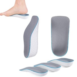 Ankeny Secret Insole, 0.6 / 0.8 / 1.2 inches (1.5 / 2 / 3 cm) Height, Heel, U-Shaped Heel Height, Insole, Shock Absorption, Standing Work, Anti-Slip / Unisex, Ultra Lightweight, Height (Gray, 0.8