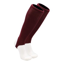 TCK 4 Inch Solid Baseball Stirrups (Maroon, Medium)
