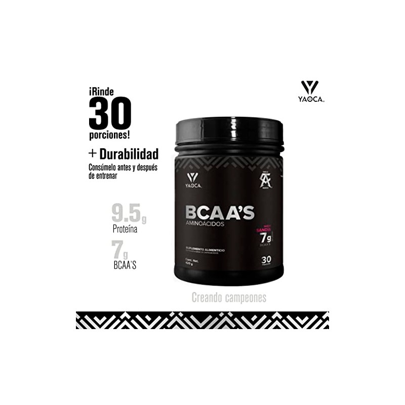 YAOCA, BCAA's en polvo 420g | Suplemento a base de