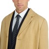 Haggar Men's Mid-Length Single Breasted Brushed Twill Topcoat, Camel, Small