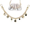 FengFaer Bag Charm Chain,Elegant Black Zircon Handbag Chain - 32