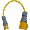 110V Industrial Adaptor Lead 16 Amp plug to 32 Amp