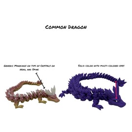 3D Printed Dragon Egg with Dragon Inside, Articulated Crystal Dragon in Egg, Executive Dragon Fidget Desk Toy for Gifts, Office Decor