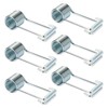 6 Pcs Butterfly Spring Hinge Door Closer, with Rubber Bumpers,