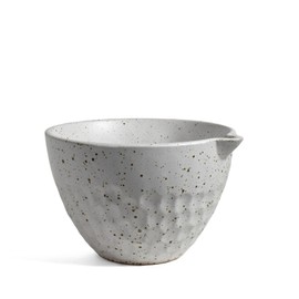 The Barrington Garage Stoneware Mixing Bowl, 2-Quart, Speckled White