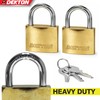 Dekton 2PC 40MM Titanium Plated Iron Padlock Set| Heavy-Duty Iron