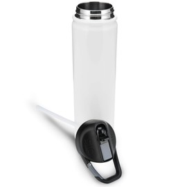 Seriously Ice Cold SIC 27 Oz. Triple Layer Vacuum Insulated 18/8 Stainless Steel Water Bottle Thermos | Powder Coated with Wide Mouth Lid and Integrated Carabiner | Sports, Outdoors, College