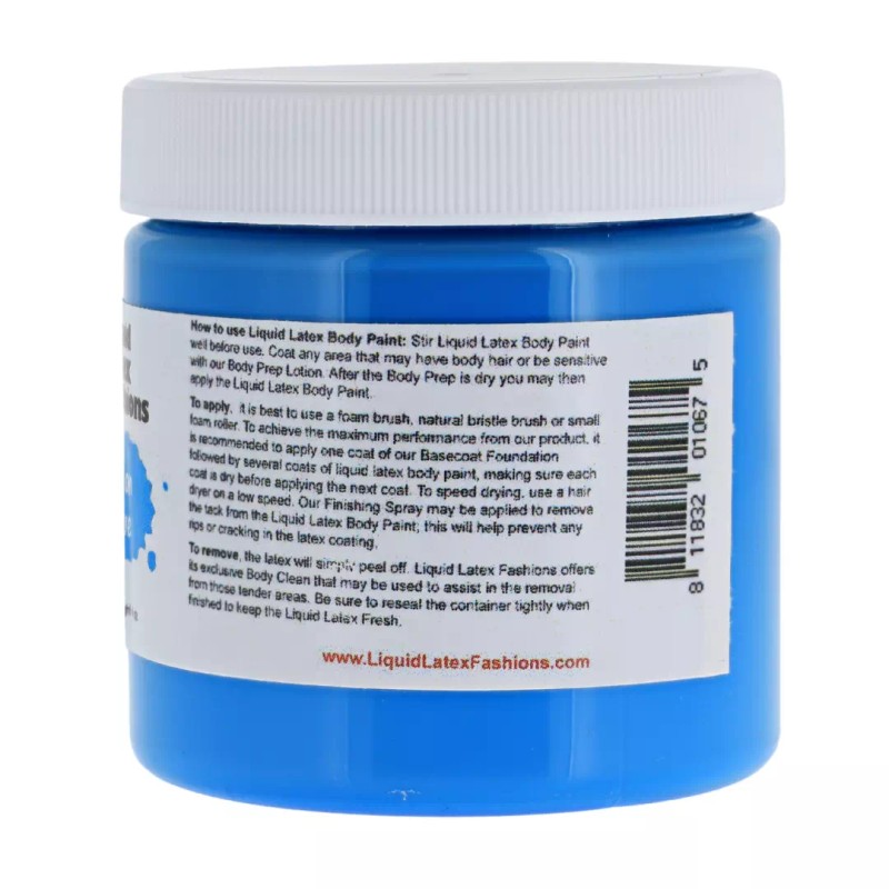 Neon Blue 4 Oz - Liquid Latex Body Paint, Perfect