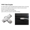 LEOWAY 5M PTFE Teflon Tube 2.5mm ID/4.0mm OD with 2pcs