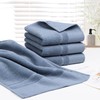 PiccoCasa Hand Towels for Bathroom Set of 4, 100% Combed