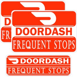 3 Pack Doordash Magnetic Sign for Car, Doordash Delivery Magnetic Car Sign, Food Delivery Driver Magnet for Vehicles, Heavy duty, Truck (Red 3 Pack)