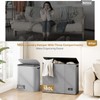 SOLEDI 180L Laundry Hamper 3 Section, Extra Large Laundry Hamper
