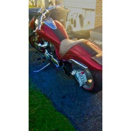 Beetelo Suzuki BOULEVARD Rolled License Plate Bracket for M109R M50 M90 C50 C90 S40 S50