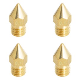 Aopin M6 1,75 mm Extruderdüsen 3D-Drucker 0,1 mm Messing 3D-Drucker Extruder Düsen 4 Stück