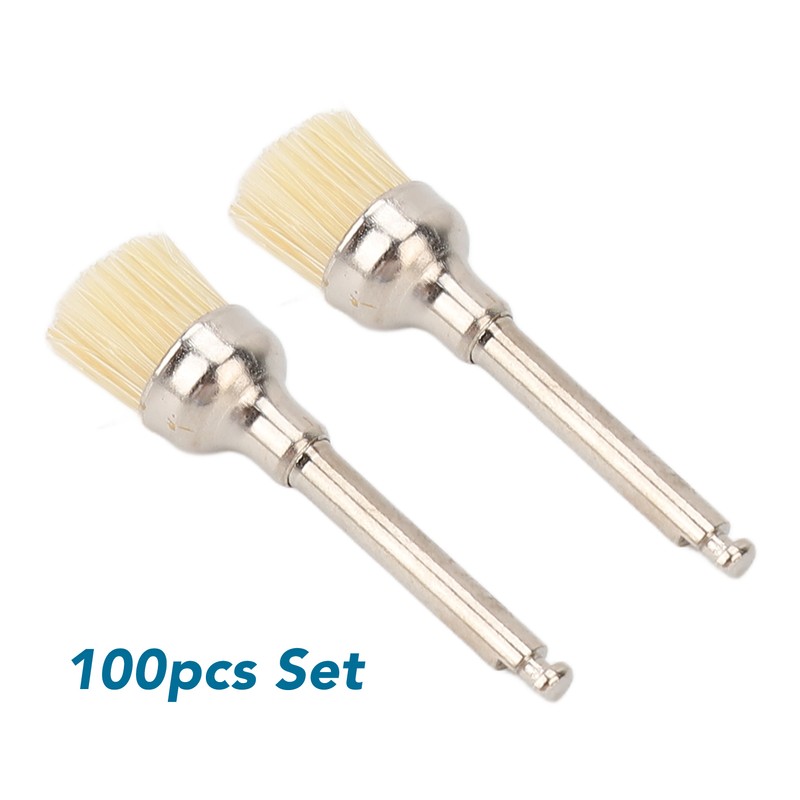 100pcs Polishing Brush Set Professional Dental Teeth Cleaning Brush Disposable