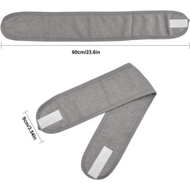 6pcs Diadema de Spa Facial Ajustable, Banda Para el Pelo Suave de Toalla, Diademas para Mujer Ideal para Lavado Facial, Ducha, Maquillaje, Yoga y Deportes (Negro+Blanco+Gris)