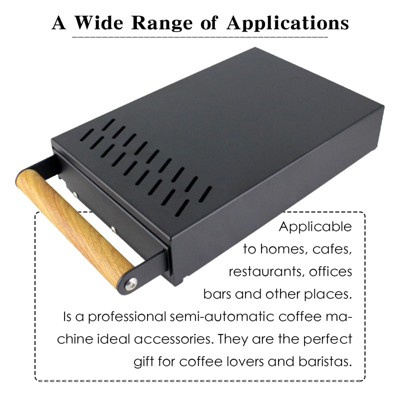 Handle Drawer Knock Box, Stainless Steel Detachable Coffee Stick Tapping