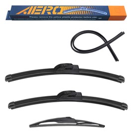 AERO Wipers Replacement for Acura RDX 2023-2019, 26"+18" Front + 12" Rear, Premium All-Season Windshield Wiper Blades with Extra Squeegee Refills + 1-Year Warranty (Set of 3)