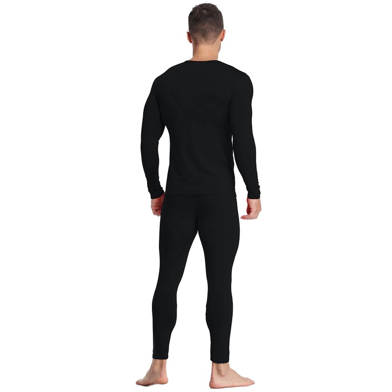 Coreal Mens Underwear Soft Thermal Wear for Men, Crew Neck
