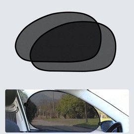 MOLONG Car Window Sunshade, Car Shade, Blackout Sun Shade for Driver Seat, Passenger Seat, UV Protection, Front Side Window, Reduces Interior Temperature, UV Cut, Easy to Attach and Remove, Car Window