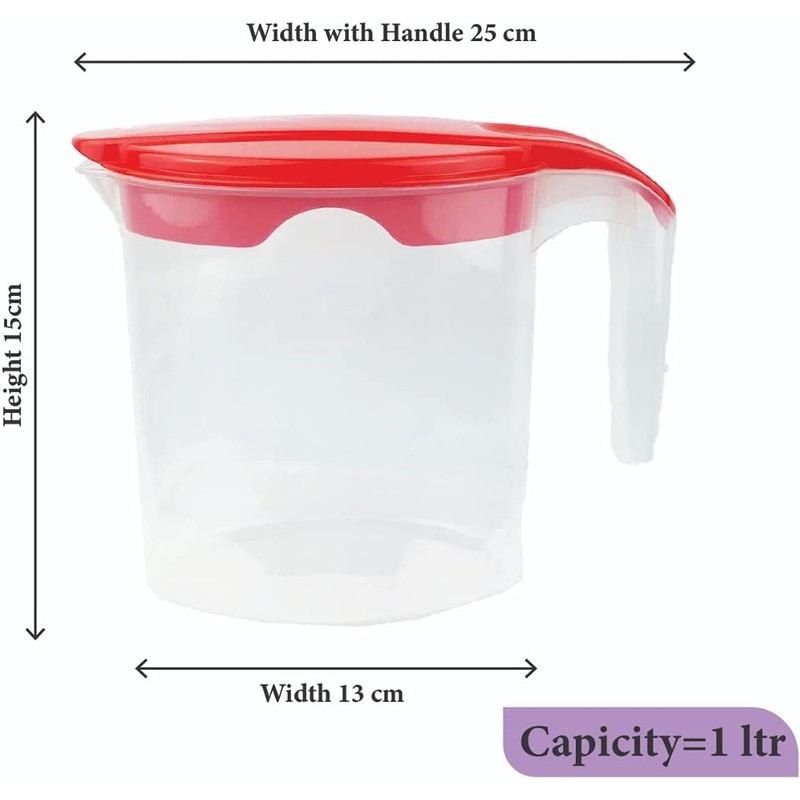 1 x Jug 1Litre Fridge Door Plastic Jug - Water
