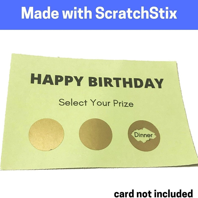 Scratch Off Stickers 6 Sheet