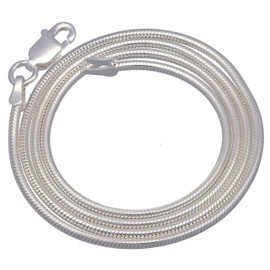 Italian 2mm Sterling Silver 24" Snake Chain Necklace(Lengths 16",18",20",22",24",30",36")