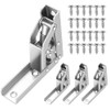 Shelf Hinge, Pack of 4 Hinges Foldable, 90/180 Stainless Steel