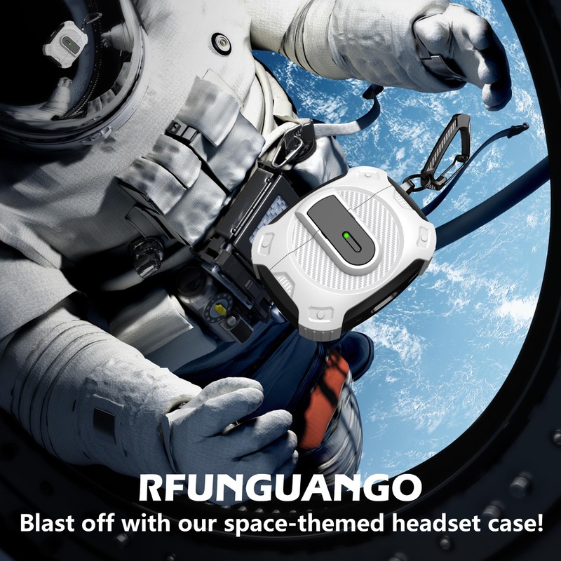 RFUNGUANGO for AirPods Pro 2nd Generation Case Cover with Cleaner