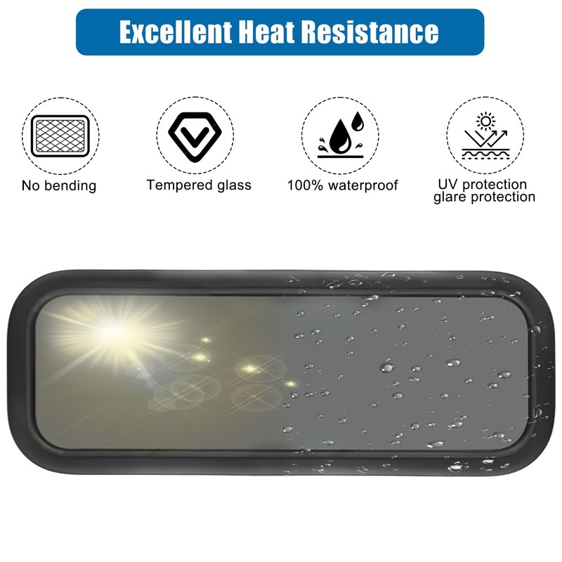 OUTPRIZE Fixed RV Window, 33" W x 10" H Tinted