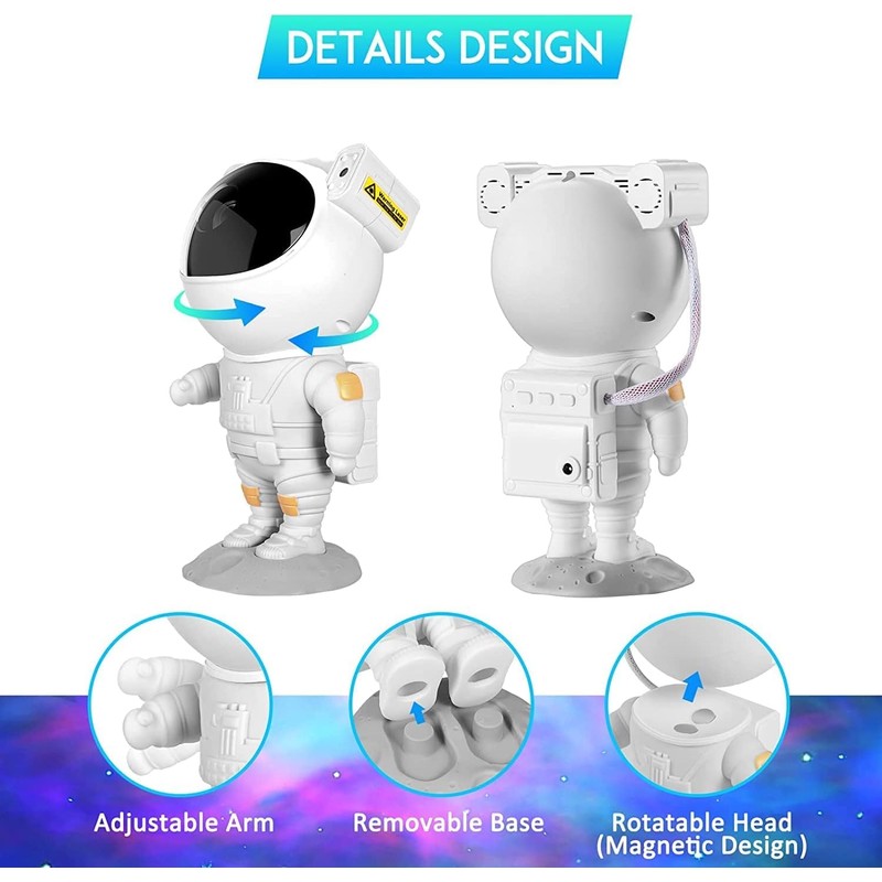 Orco Astronaut Galaxy Projector Kids Night Light - Galaxy Nebula