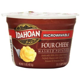 Idahoan Mashed Potatoes, Four Cheese, 1.5 Ounce (Pack of 12)