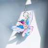 APRMAYST Blue Acrylic Hummingbird Flowers Garden Suncatcher Window Hanging Crystal