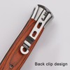 Switchblade Oil Hair Comb Stainless Steel Portable Automatic Spring Folding