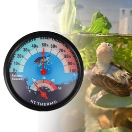 Fonowx Terrarium Temperature and Humidity Gauge Pet Supplies Wall Mounted Thermohygrometer for Geckos Bird Incubators Hatchers, Blue