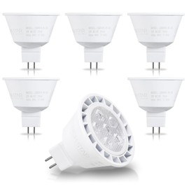 TORCHSTAR MR16 LED Bulb Dimmable, Aluminum, 12V 7W, GU5.3 Bi-Pin Base MR16 LED Spotlight, UL Listed, Spot Light Bulbs for Recessed Track Lighting, 3000K Warm White, Pack of 6