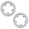 DIXNA V23P026 La Crank Chainring Touring Inner 10/11 Tiers, Color/Number of Teeth, Silver/25T, Silver