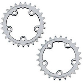 DIXNA V23P026 La Crank Chainring Touring Inner 10/11 Tiers, Color/Number of Teeth, Silver/25T, Silver