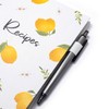 OUTSHINE 6 x9 Lemons Hardcover Recipe Binder, Blank Recipe Binder
