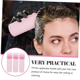 WOONEKY Root Comb Applicator Bottle Hair Oil Applicator Hair Dye 3pcs Set and Dyeing